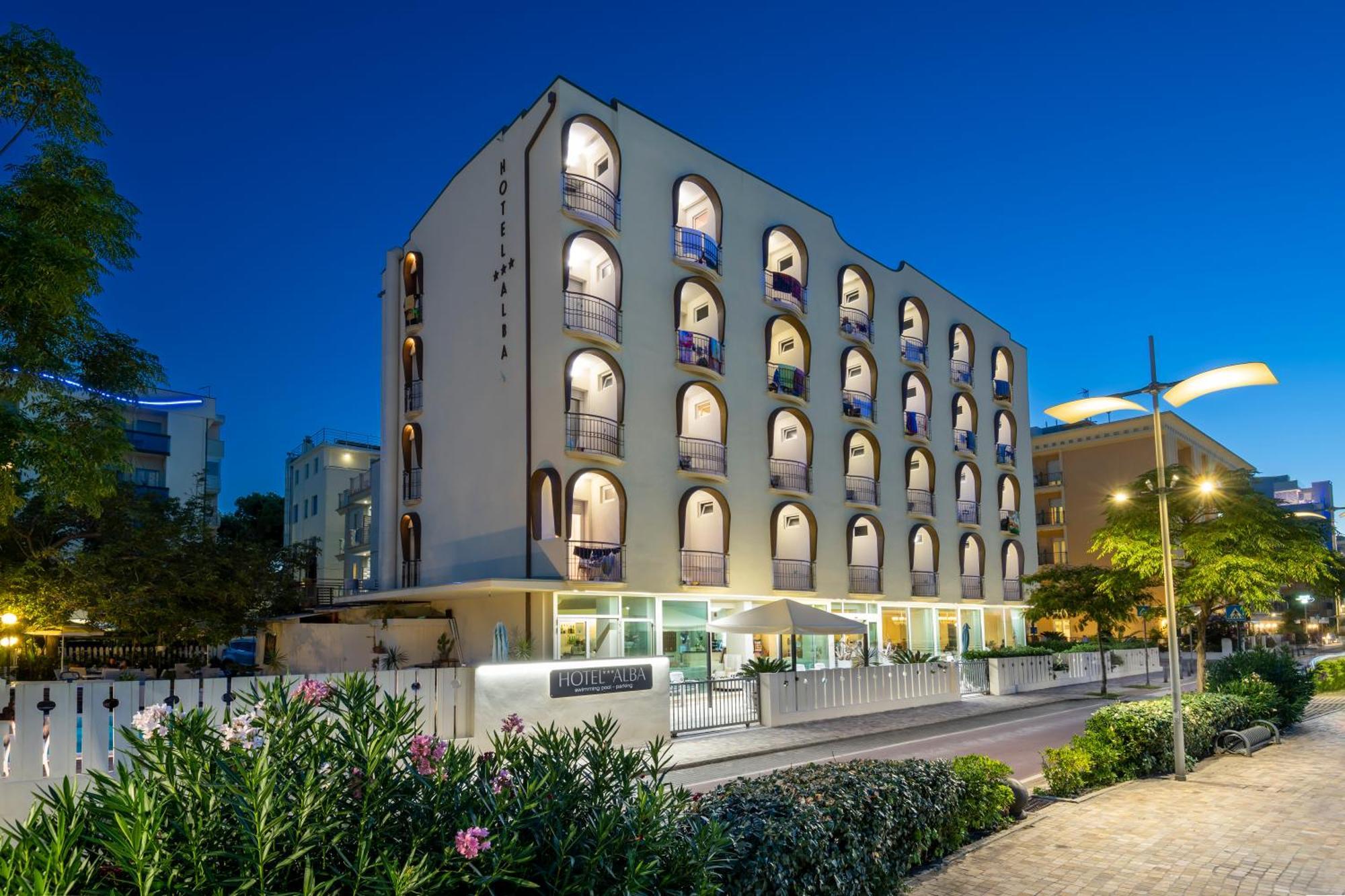 Hotel Alba Misano Adriatico Exterior foto